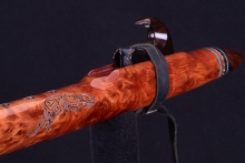 Redwood Burl Native American Flute, Minor, Mid F#-4, #H16G
